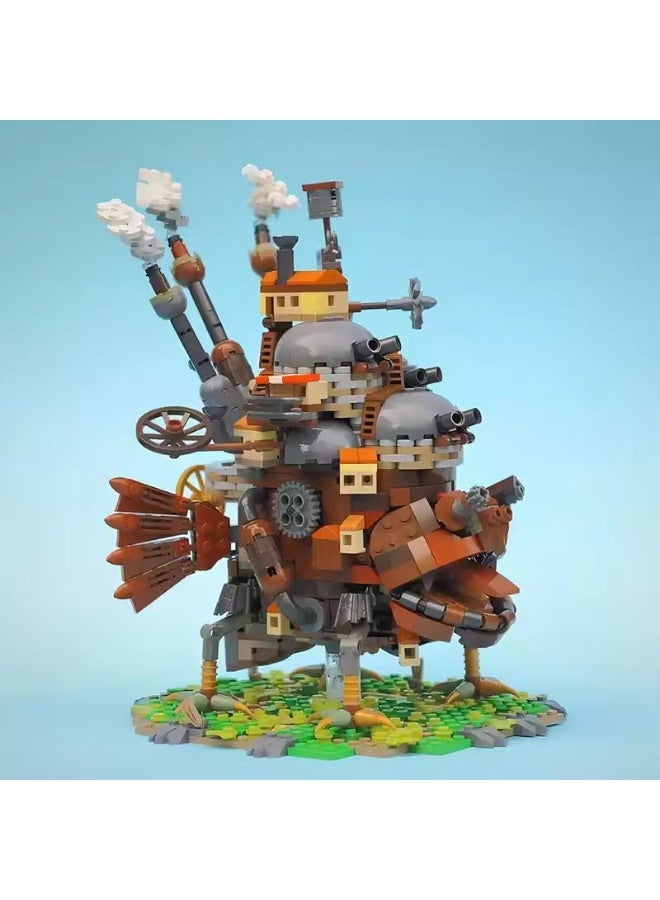 عام **مكعبات بناء قلعة هول المتحركة - نموذج قلعة أنمي ستيمبانك، مكعبات بتفاصيل عالية، لعبة تجميع للمعجبين، مجموعة** - Image 1